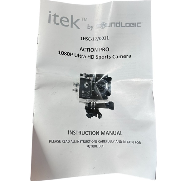 ITEK 1080P Ultra HD Action Pro Sports Camera Go-Pro Waterproof with Box - Picture 2 of 4